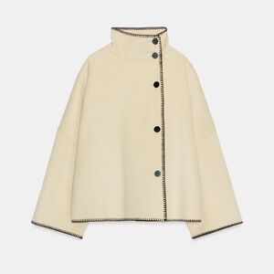 ZW Collection Short Wool Coat - Size M